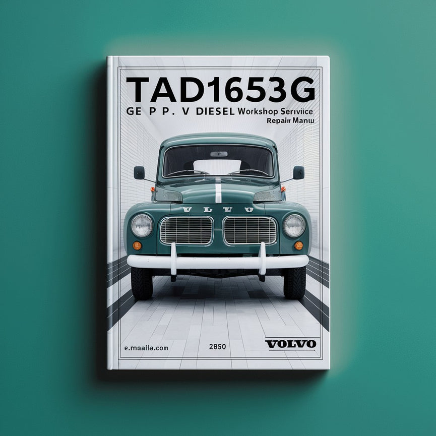 Volvo Tad1630g Ge P V Diesel Engine Workshop Service Manual