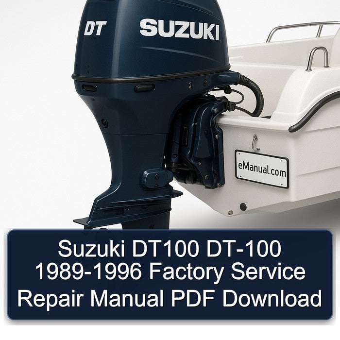 1989-1996 Suzuki DT100 DT-100 Service Repair Workshop Manual PDF