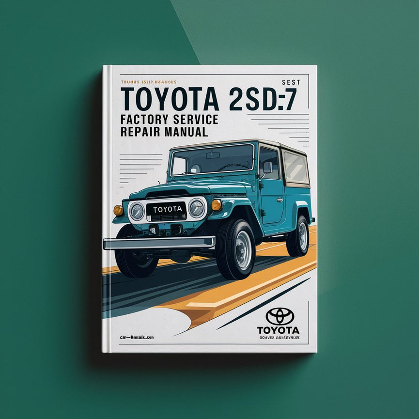 Manual de reparación del servicio de fábrica Toyota 2SDK7 Descargar PDF