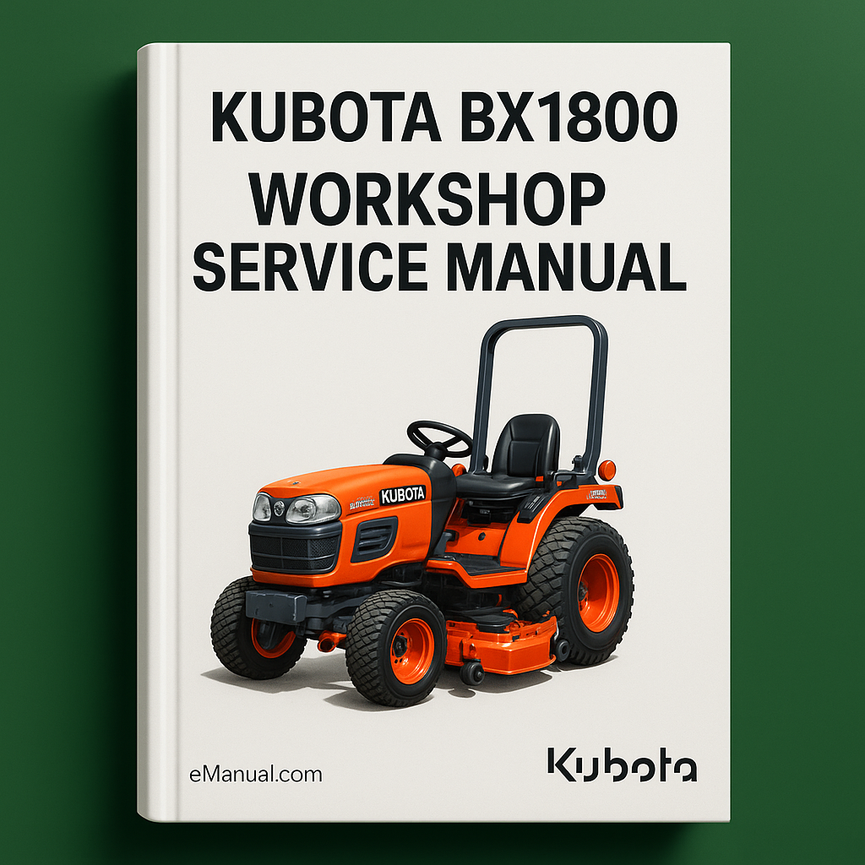 Kubota BX 1800 Workshop Service Manual for Repair