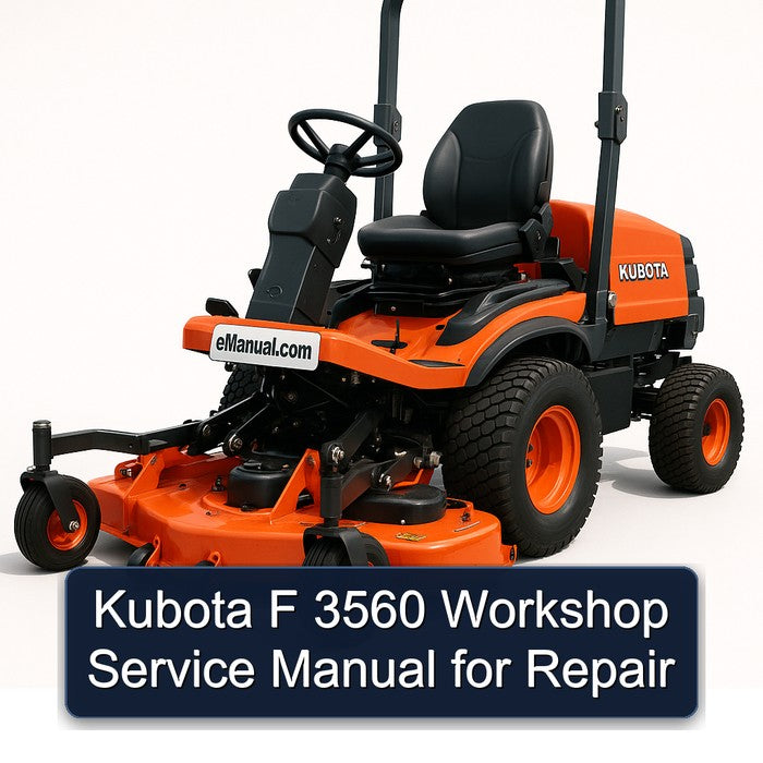 Kubota F 3560 Service Repair Workshop Manual PDF