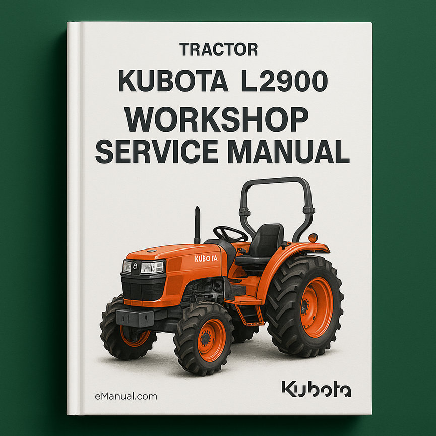 Kubota L 2900 Workshop Service Manual for Repair