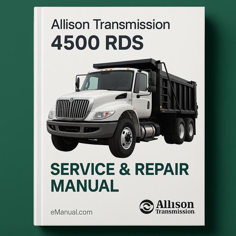 Allison Transmission 4500 RDS Service Repair Manual