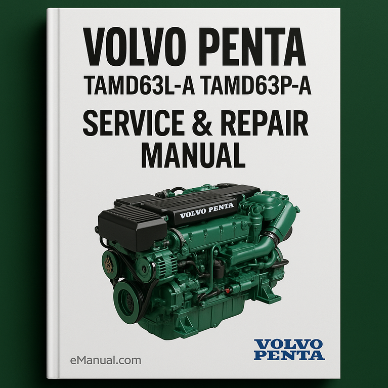 Volvo Penta TAMD63L-A TAMD63P-A Manual de reparación de servicio Descargar PDF