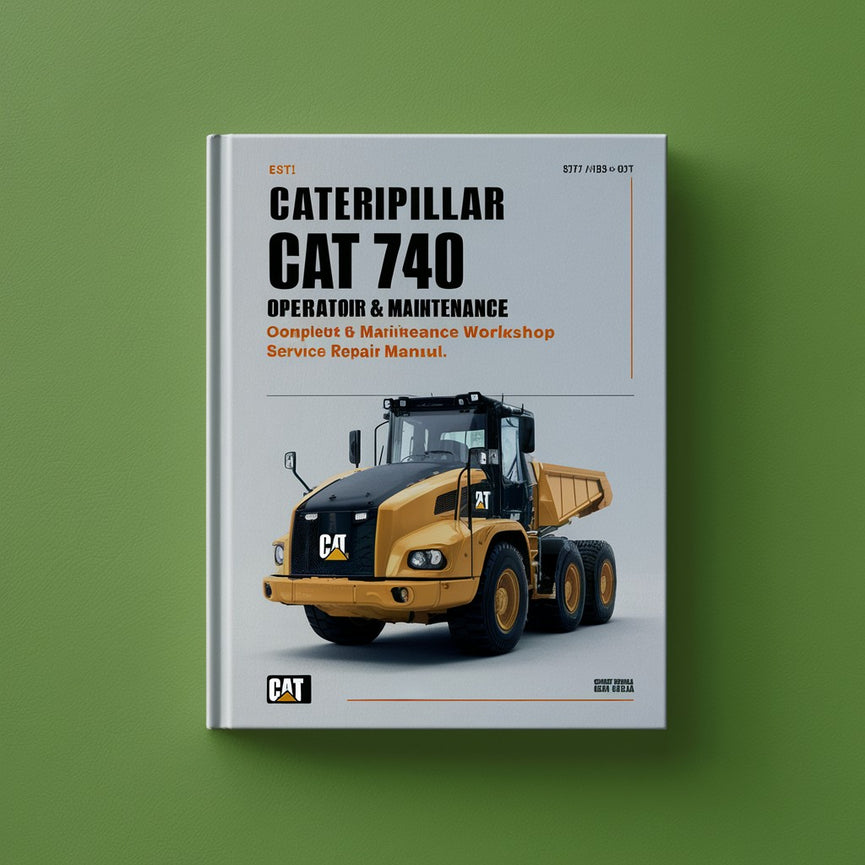 Manual completo de reparación y servicio de taller para operador y mantenimiento de camión articulado Caterpillar CAT 740 Descargar PDF