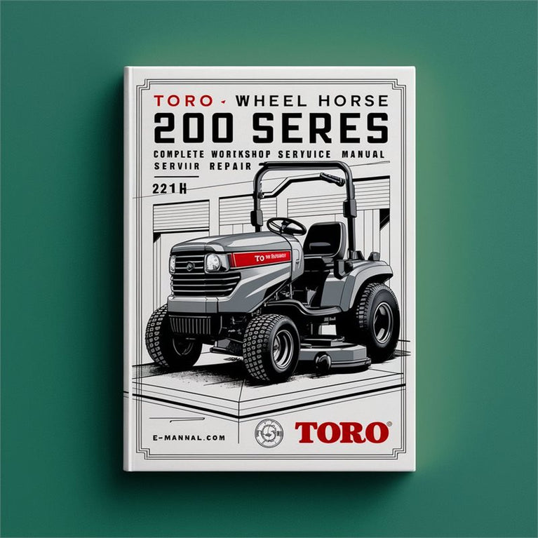 Toro Wheel Horse 200 Series 212H Ride On Mower Service Repair Workshop Manual PDF