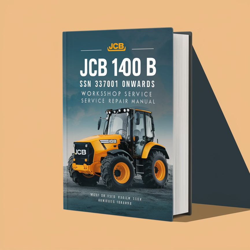 JCB 1400 B SN 337001 Onwards Workshop Service Repair Manual