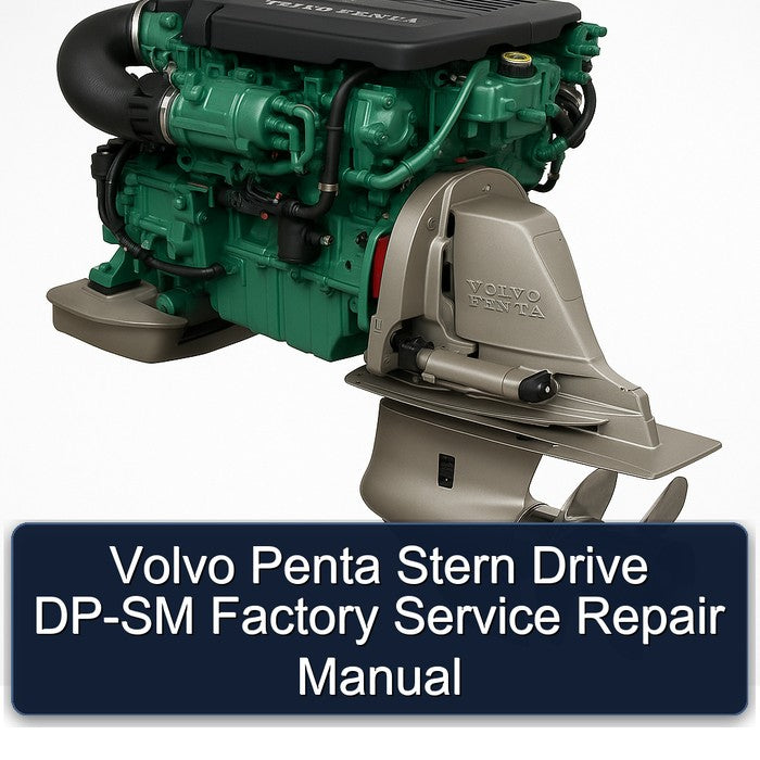 Volvo Penta Stern Drive DP-SM Service Repair Workshop Manual PDF