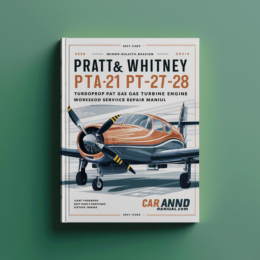 Pratt &amp; Whitney PT6A PTA-21 PTA-27 PTA-28 Piezas del motor de turbina de gas turbohélice y manual completo de reparación del servicio de taller Descargar PDF