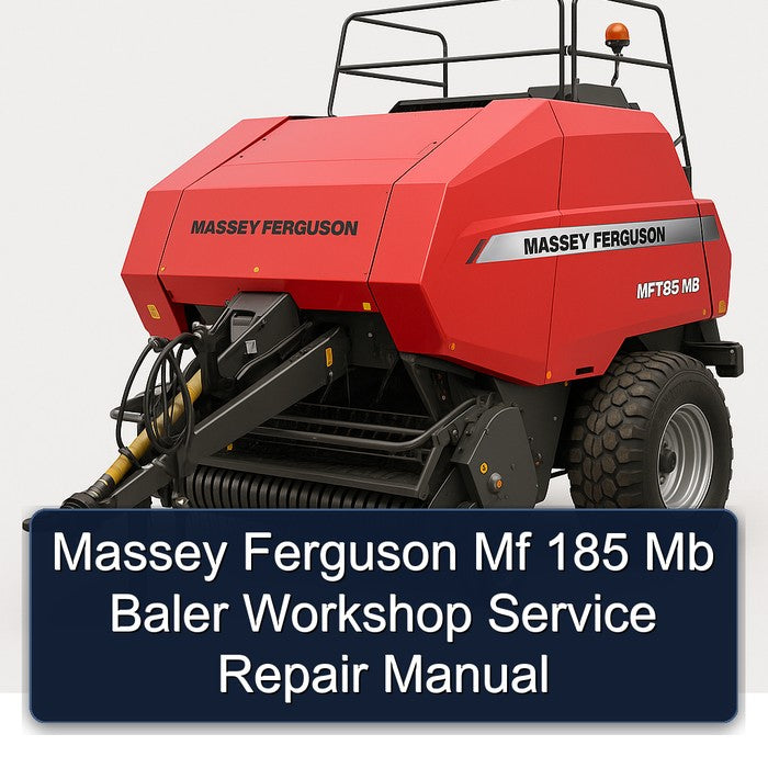 Massey Ferguson Mf 185 Mb Baler Service Repair Workshop Manual PDF