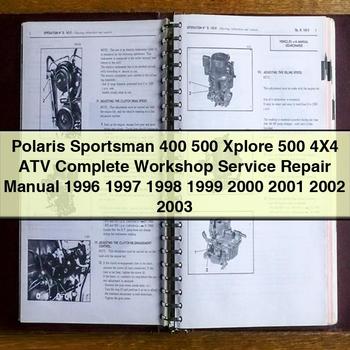 Polaris Sportsman 400 500 Xplore 500 4X4 ATV Complete Workshop Service Repair Manual 1996 1997 1998 1999 2000 2001 2002 2003