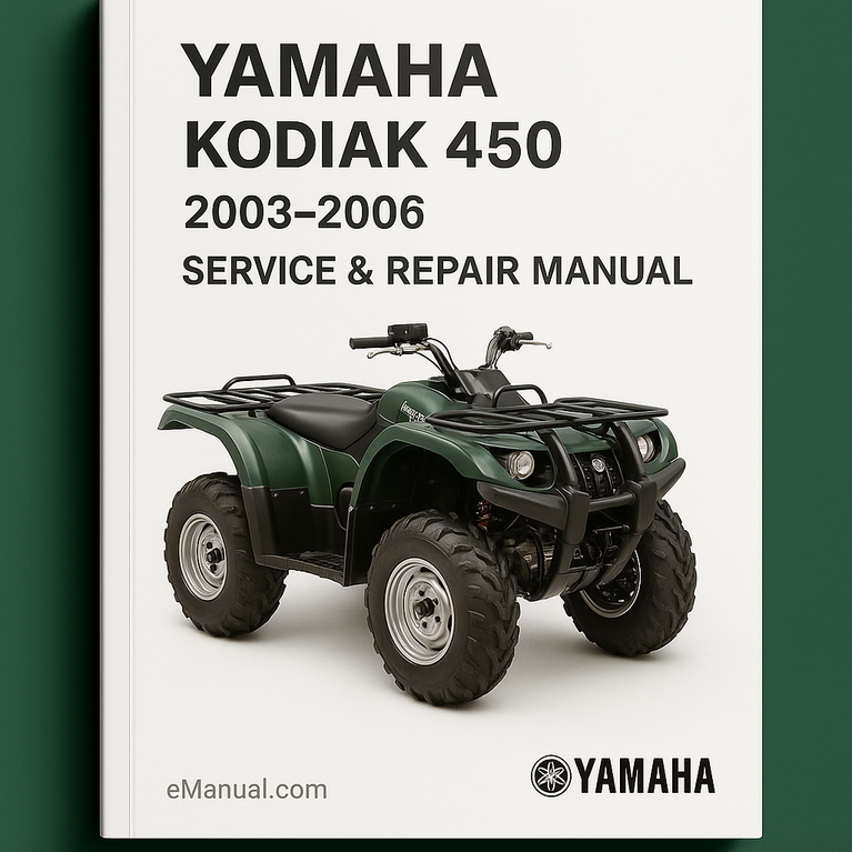 Yamaha Kodiak 450 2003-2006 Service Repair Manual