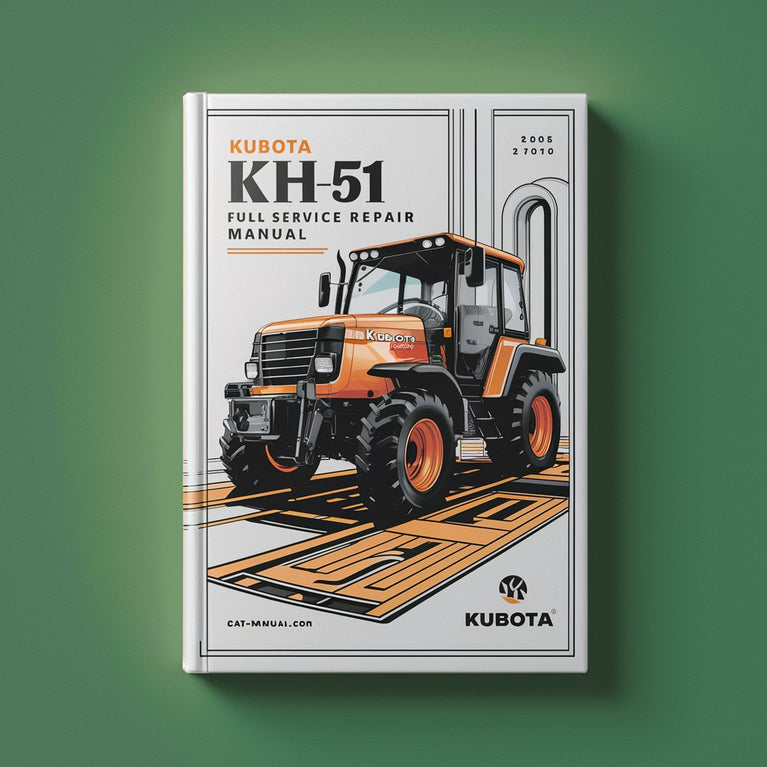 Kubota KH51 KH-51 Full Service Repair Manual