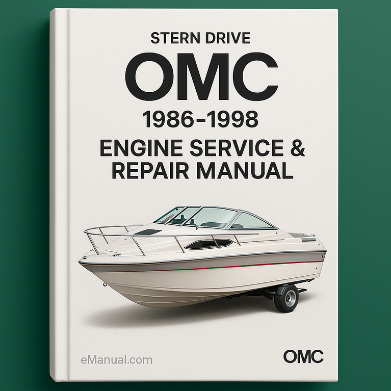 OMC Stern Drive Sterndrive Engine Service Repair Manual 1986-1998 Improved-PDF