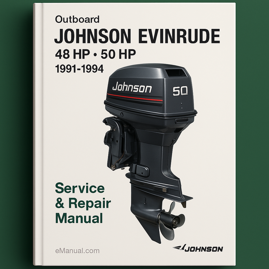 JOHNSON EVINRUDE 48 HP 50 HP 1991-1994 Service Repair Manual