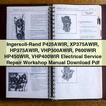 Ingersoll-rand P425AWIR XP375AWIR HP375AWIR VHP300AWIR P600WIR HP450WIR VHP400WIR Electrical Service Repair Workshop Manual PDF