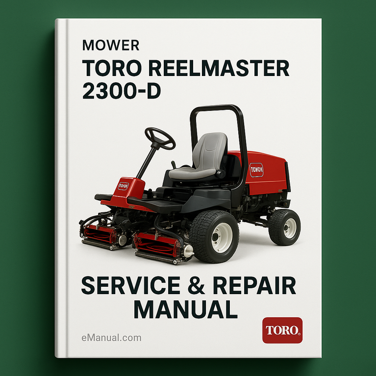 Toro Reelmaster 2300-D Mower Service Repair Manual