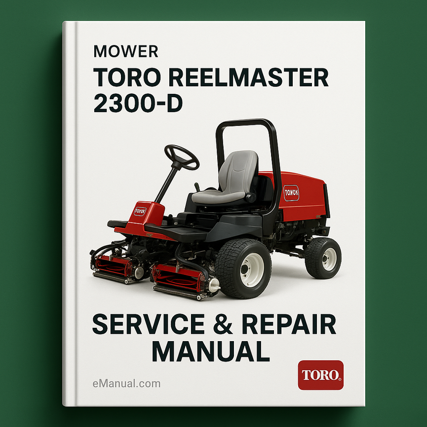 Toro Reelmaster 2300-D Mower Service Repair Manual