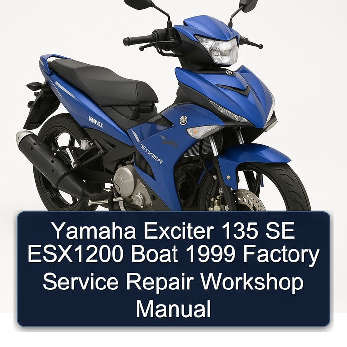 1999 Yamaha Exciter 135 SE ESX1200 Boat Service Repair Workshop Manual PDF