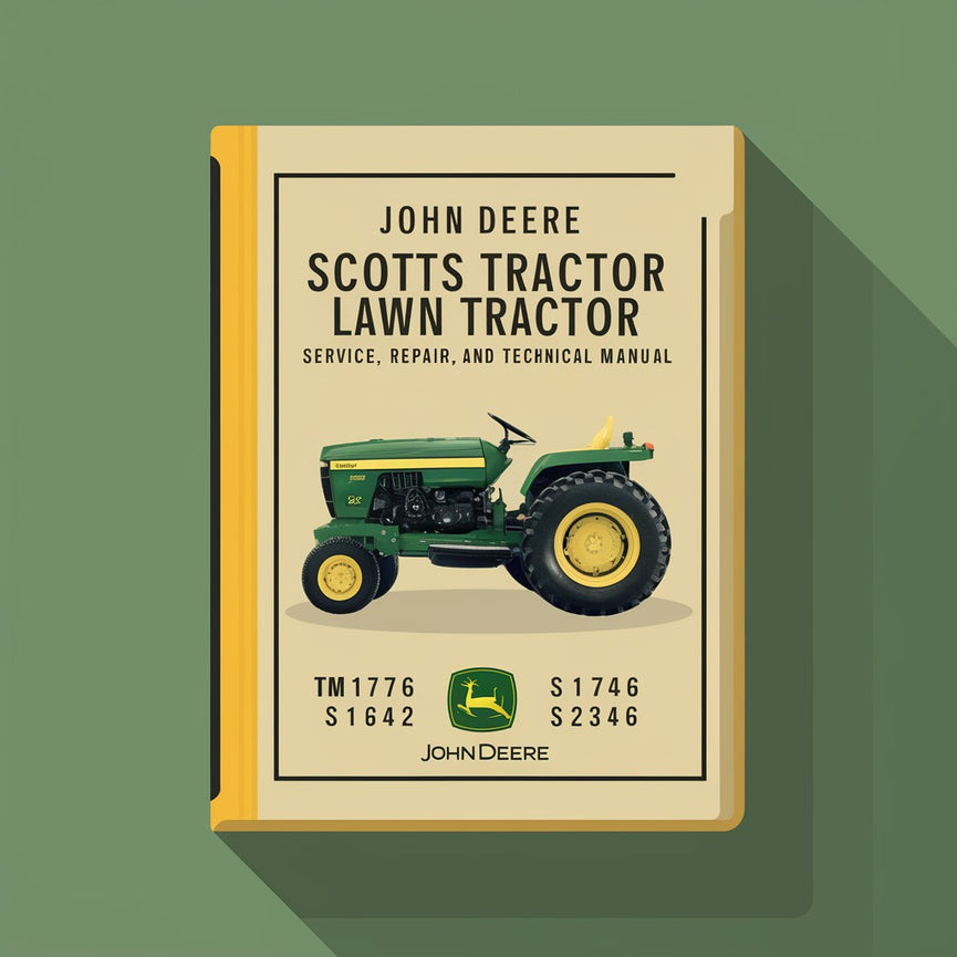 Bestes JOHN DEERE - TM1776 S1642 S1742 S2046 und S2546 - SCOTTS LAWN Traktoren Service / Reparatur / Technisches Handbuch PDF-Download