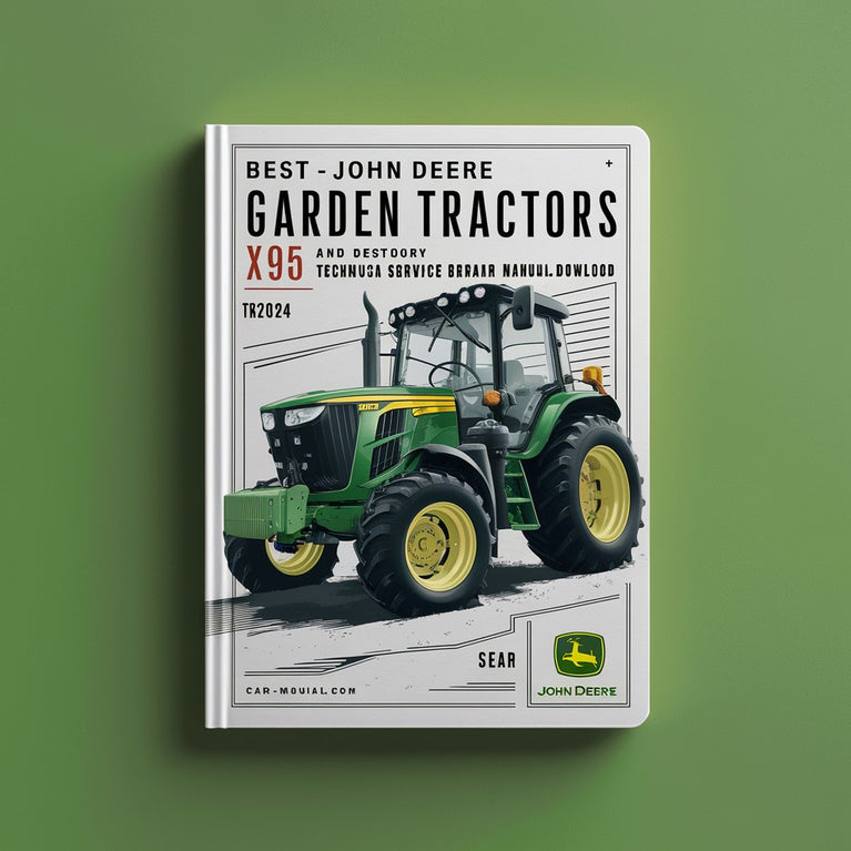 Best JOHN DEERE Garden Tractors X495 and X595 TM2024-PDF Technical Service/Repair Manual-