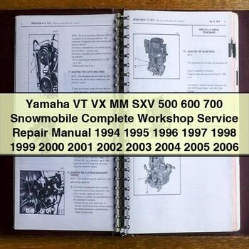 Yamaha VT VX MM SXV 500 600 700 Snowmobile Complete Workshop Service Repair Manual 1994 1995 1996 1997 1998 1999 2000 2001 2002 2003 2004 2005 2006