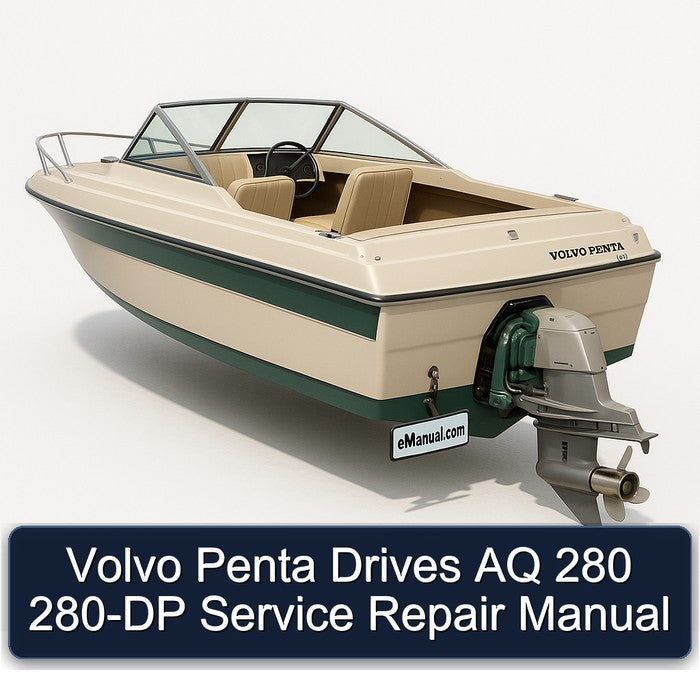 Volvo Penta Drives AQ 280 280-DP Service Repair Workshop Manual PDF