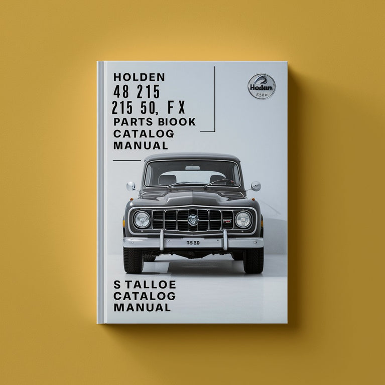 Holden 48 215 50 Fx Fj Parts Manual Catalogue Catalog Manual