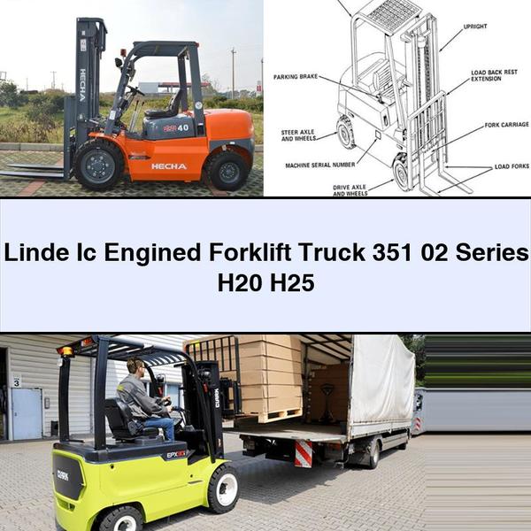 Linde Ic Engined Forklift 351 02 Series H20 H25