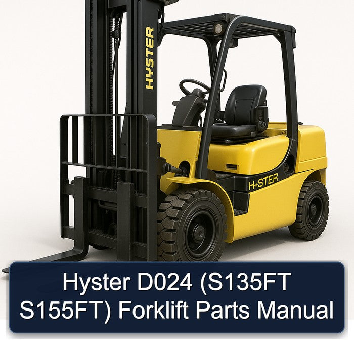 Hyster D024 (s135ft S155ft) Forklift Parts Catalog PDF