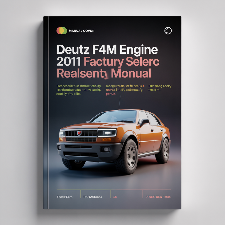 Deutz F4M engine 2011 Factory Service Repair Manual