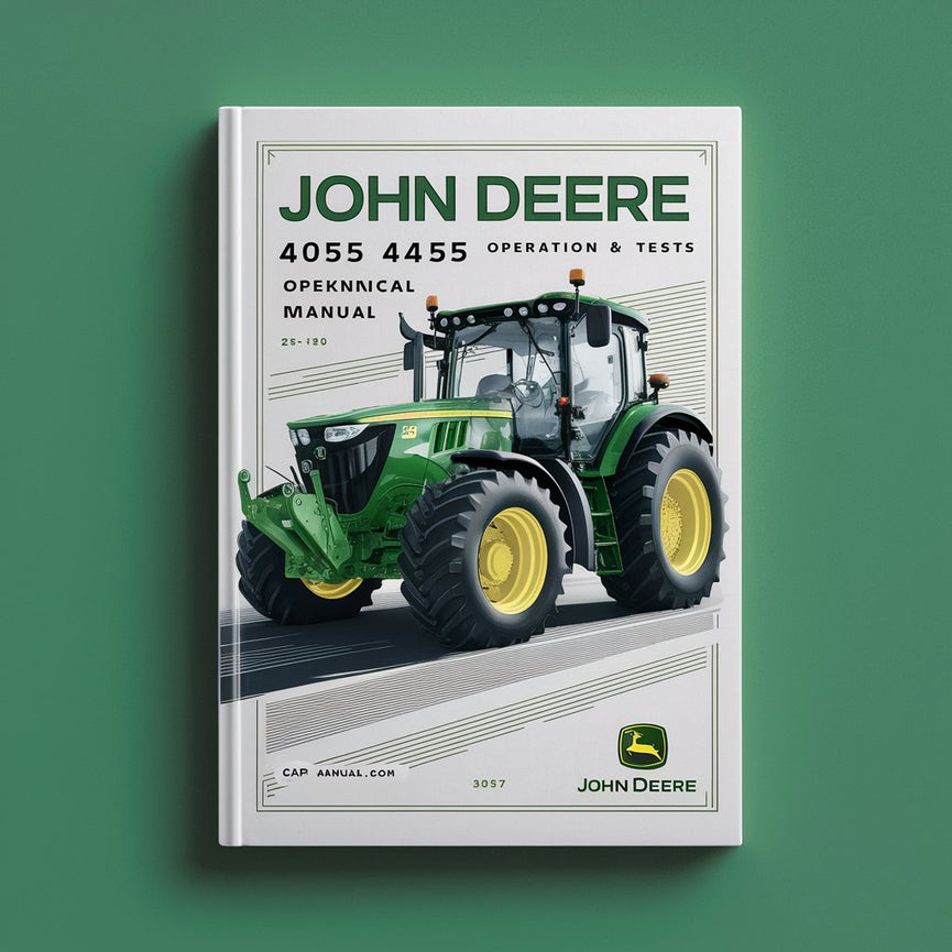 Manual técnico de pruebas y operación de tractores John Deere 4055 4255 4455 Descargar PDF