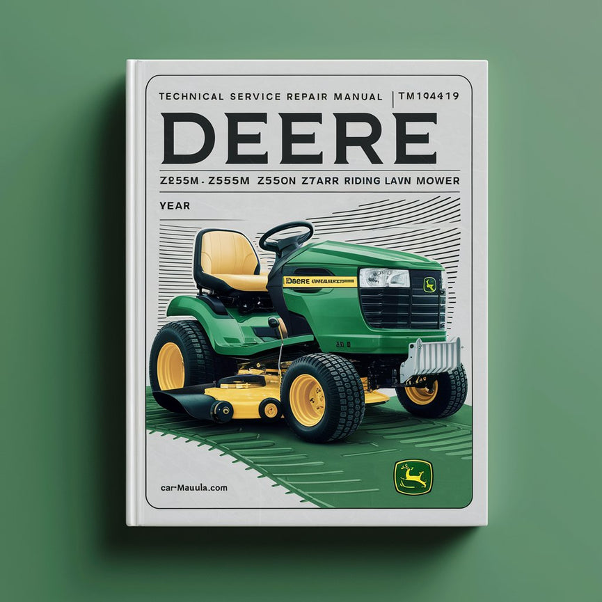 Deere Z525E Z535M Z540M Z535R Z540R ZTrak Riding Lawn Mower Technical Service Repair Manual (TM140419)