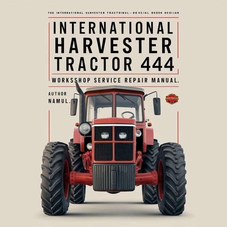 Manual de reparación del servicio de taller International Harvester Tractor 444