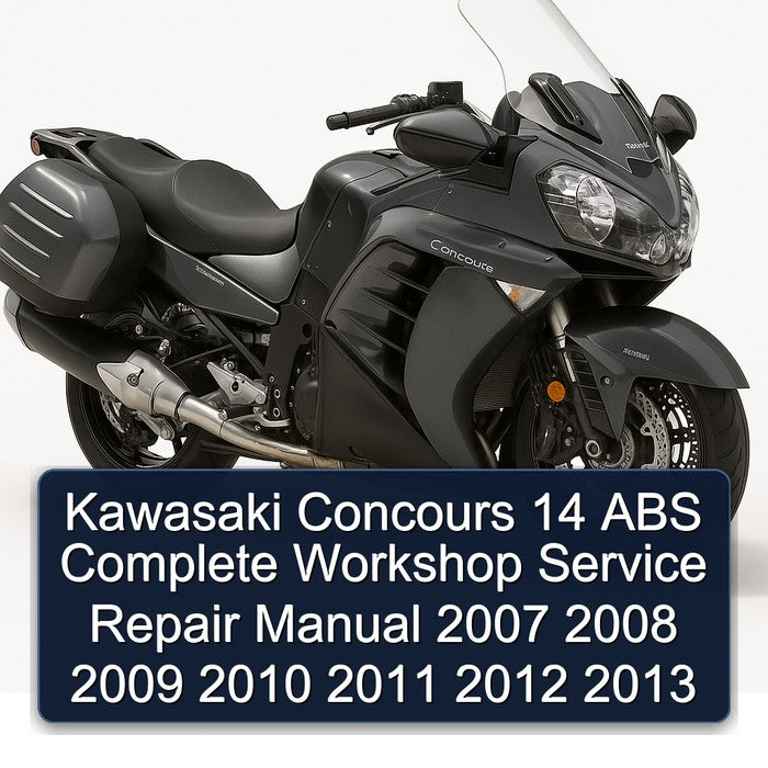 2007-2013 Kawasaki Concours Models 14 ABS Service Repair Workshop Manual PDF