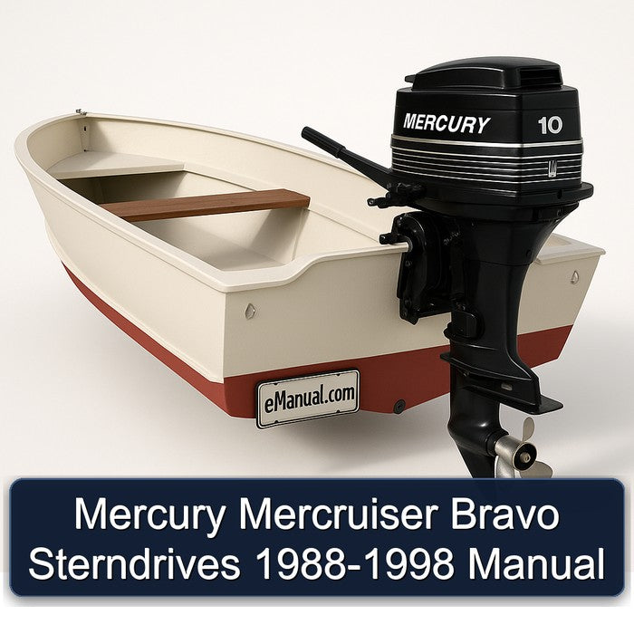 1988-1998 Mercury Mercruiser Bravo Sterndrives Service Repair Workshop Manual PDF